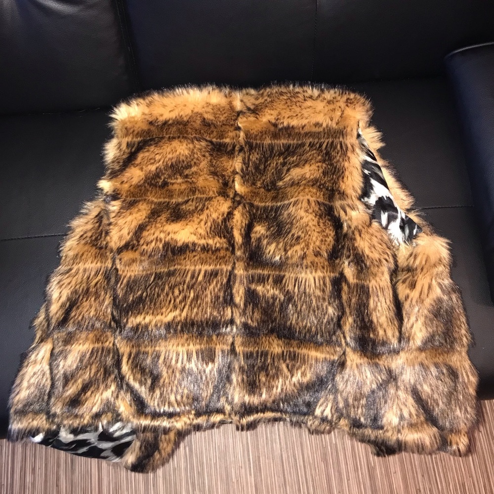 Faux fur vest